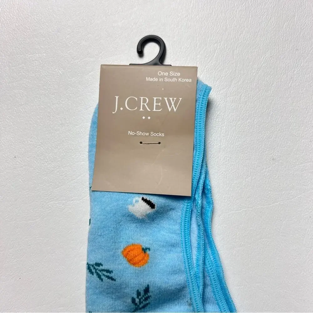 J.Crew Women's No Show Ankle Pumpkin Spice  Theme Socks Sz OS